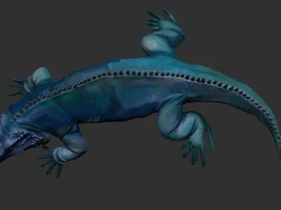 iguana 3D model purchase