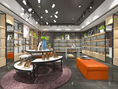 shoe store Low-poly 3D model purchase