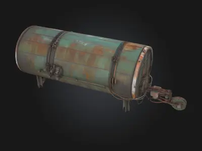 Rustic Cargo Plane  Weathered Wings of a Bygone Era 3D model
