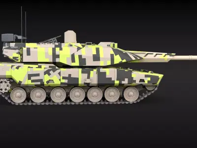 KF-51 Panther German Main Battle Tank 3D model
