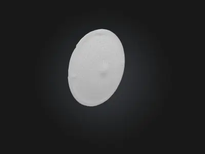 Shield with Runes Low-poly 3D model