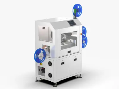 Automatic Cutting and Packaging Machine 3D model