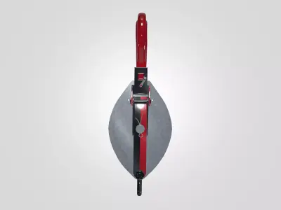 Industrial Pulley Block with Safety Hook V2 - Low Poly 3D Model Low-poly 3D model