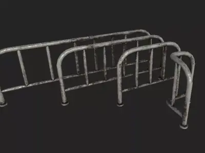 Subway Rails 4K PBR GameReady Low-poly 3D model