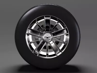 Chevrolet Silverado High Country wheel 2017 3D model