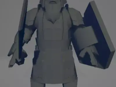Iron Hills Dwarven Warrior Free 3D model