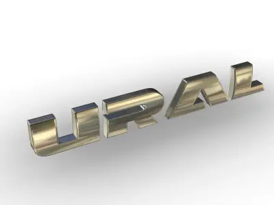 ural logo 3D model by 3dlogoman