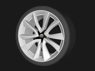 Tesla Model 3 19 inch Sport Wheels  3D model