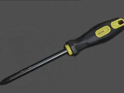 screwdriver Free low-poly 3D model purchase