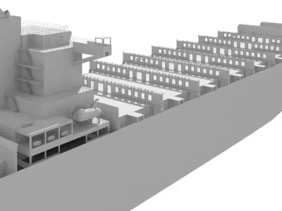 Industrial Cargo Ships Pack 01 Low-poly AP Low-poly 3D model