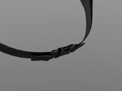 Yellow Construction Helmet 3D model