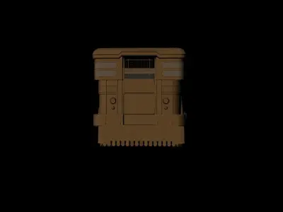 Jeepney school bus 3D model