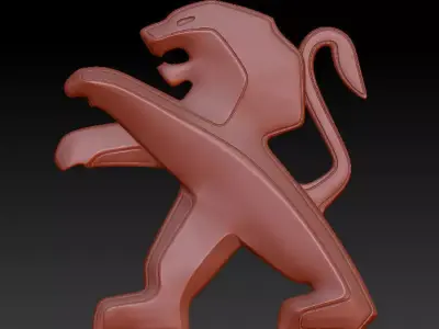 Peugeot Logo 3D print model