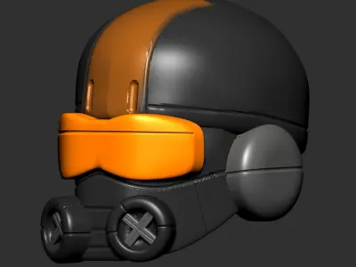 helmet high poly sculpt 3d printable 3D model 3D model purchase