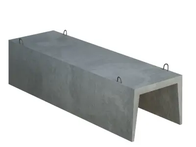 Concrete Trench 3D model