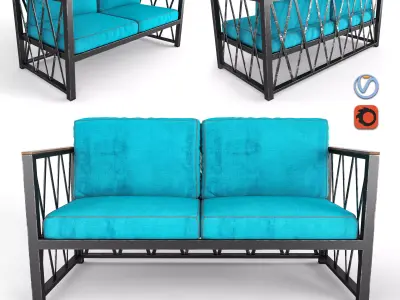 Homen People Sofa 3D model