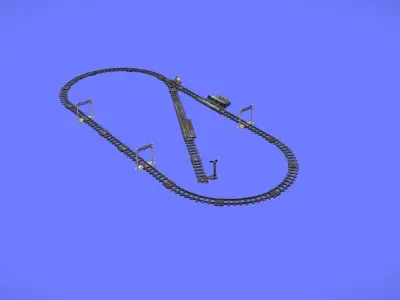 80s FERRORAMA XP200 - RAIL TRACKS ONLY - 3D SCAN 3D print model