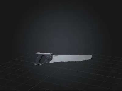 Saw Model Low-poly 3D model
