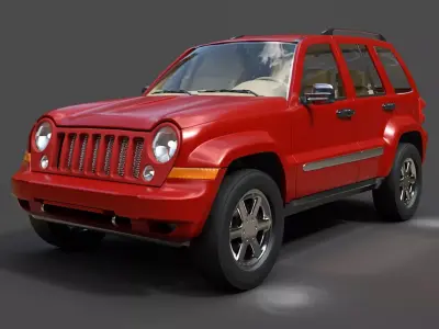 Jeep Liberty KJ Compact SUV - High-Poly 3D Model 3D model