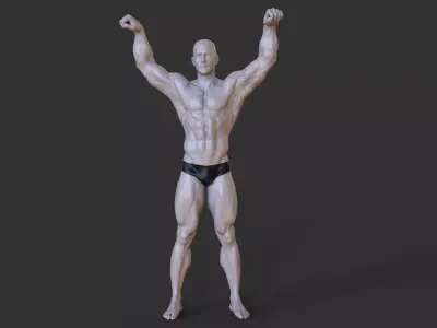 Bodybuilder Pose 3D print model get