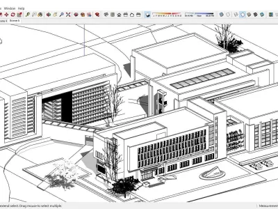 Sketchup Hotel 106 3D model