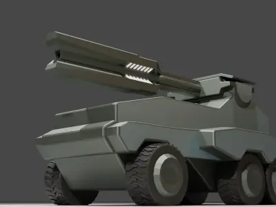 Middle Artillery 3D model