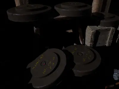 US WW2 M6 Anti-Tank Mine 3D model