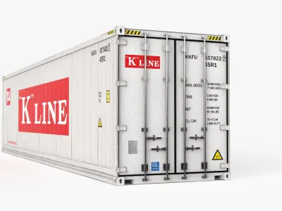 40ft K-LINE Container Reefer CARRIER 3D model
