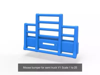 Moose bumpers Set for semi truck 3D Model Pack