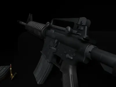 M4A1 Carbine Low-poly 3D model order