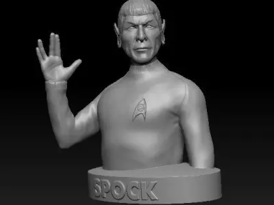 Mr Spock Bust 3D print model purchase
