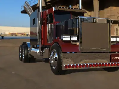 container truck  3D model