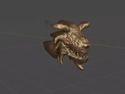 Dragon head Free 3D model get