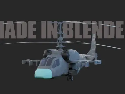 KA-52 HELICOPTER 3D model