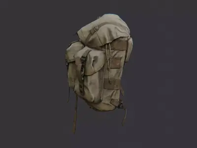 Pararescue Backpack Large Prop for Tactical Scenes Low-poly 3D model