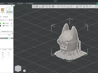 Custom3Dprint Minifigure Accessory - Batman Headgear V1 3D print model
