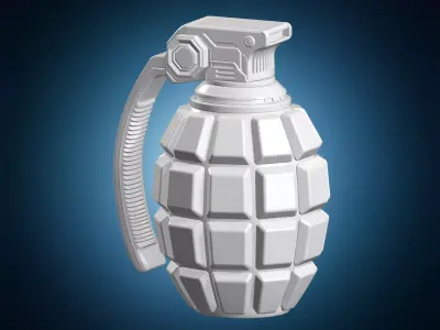 Sci-Fi Grenade 3D Print Model 3D print model