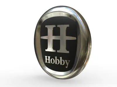 hobby logo 3D model by 3dlogoman