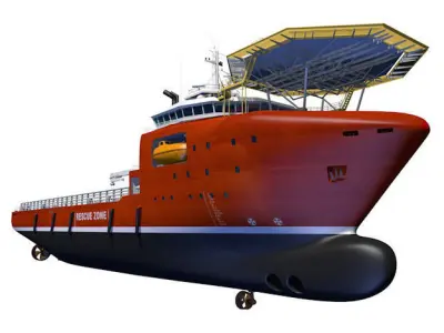 Platform Supply Vessel 3D model