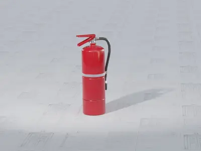 Fire Extinguisher Low-poly 3D model order