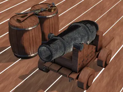 Free Pirate extra models Pack Free 3D model