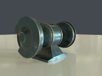 Rigged Benchgrinder Low-poly 3D model