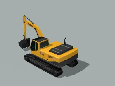excavator 3D model get