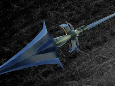 WARRIOR SPEAR Low-poly 3D model