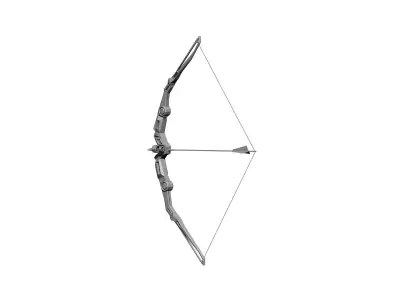 bow and arrow 3D model