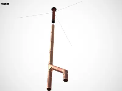  Conclave Chimney in Sistine Chapel PBR Unwraped 