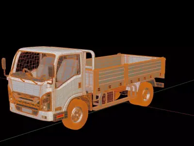 Isuzu Elf Pickup Truck 3D model