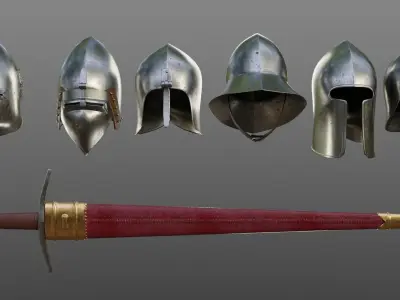 Early 15th Century English armor 3D model