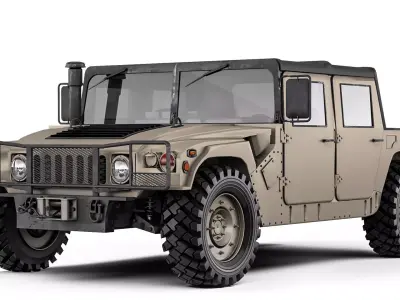 Humvee Military HMMWV M998A1 1994 3D model