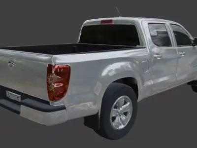 Vintage Rusty Pickup Truck 3D Model 3D model 4